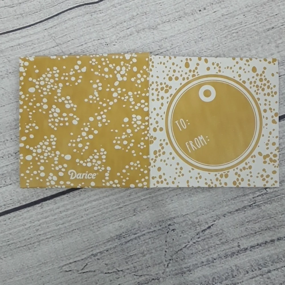 Peace Gift Necklace Gift Card Set Chain Necklace With Gift Holder Gold